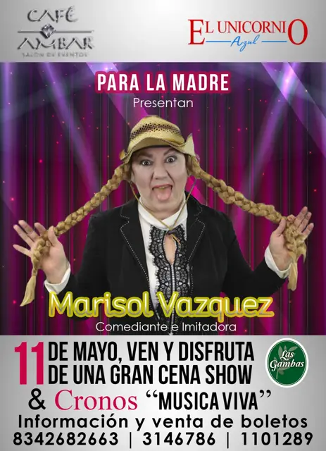 Café Ambar, cartel Día de las Madres