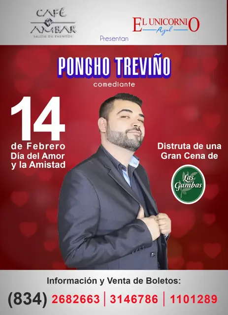 Café Ambar, cartel 14 de febrero